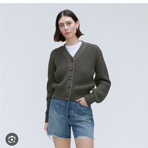Everlane textured cotton cardigan